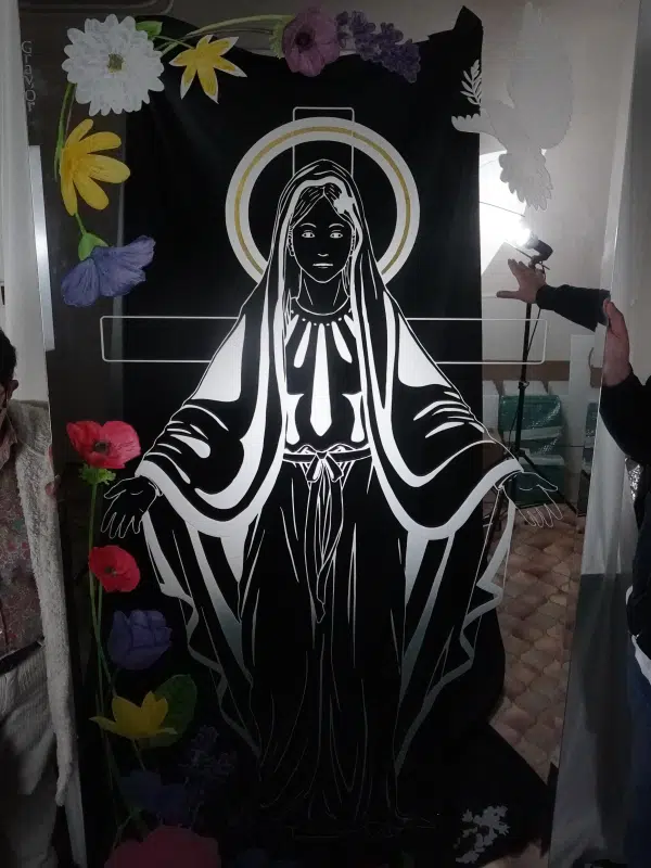 Vierge Miroir Argenté
