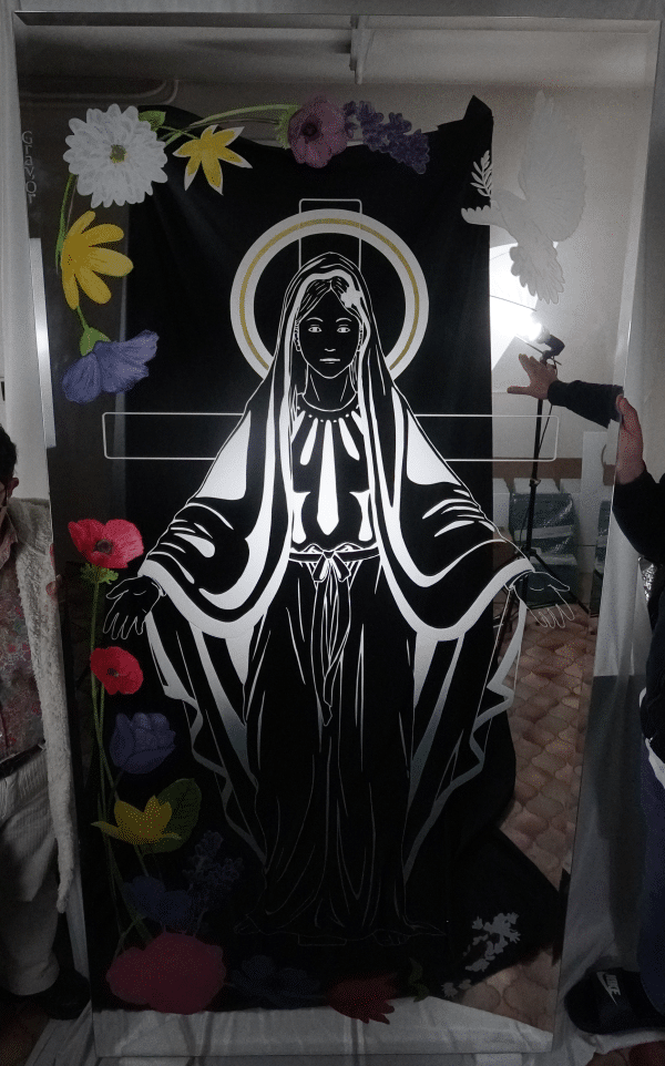 Vierge Miroir Argenté