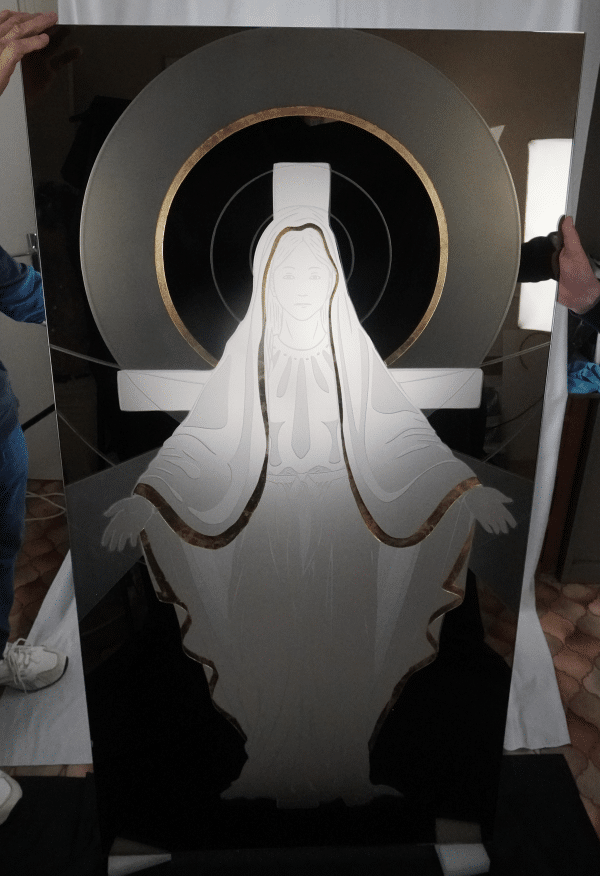 Vierge Miroir Bronze
