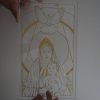 DSC00236 Moyen buste Or de la Vierge Marie portant l'agneau et l'enfant Jesus.