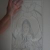 DSC00263 Grand buste Palladium avec biseau de la Vierge Marie portant l’agneau et l’enfant Jesus.
